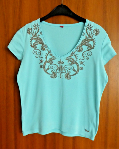 Shirt esprit hellblau türkis - shirt,
